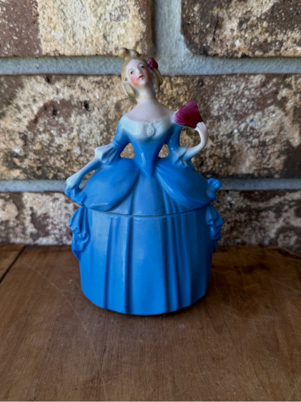 Madame Pompadour Dresser Dolls E & R Germany Trinket Vanity Dish Beautiful!